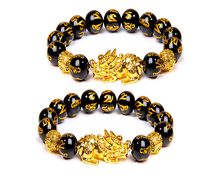 Load image into Gallery viewer, Feng Shui Black Stone bracelet
