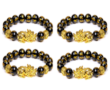 Load image into Gallery viewer, Feng Shui Black Stone bracelet
